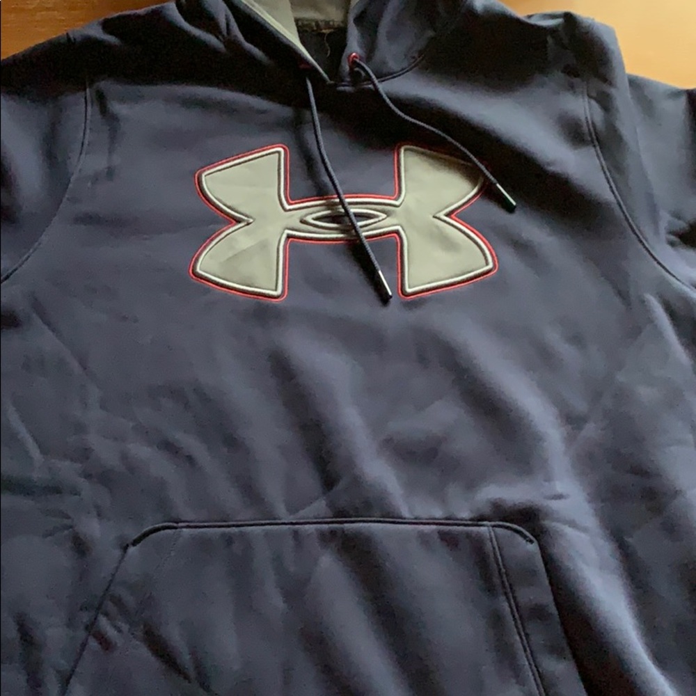 Navy blue under amour sweatshirt